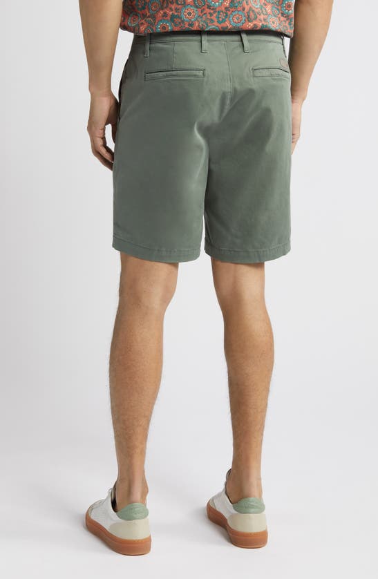 Shop Ag Wanderer 8.5-inch Stretch Cotton Chino Shorts In Green Meadows