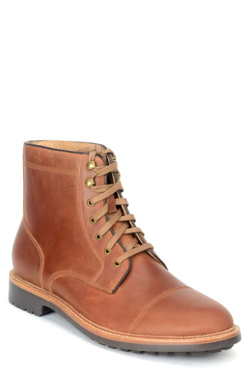 Shop Warfield & Grand Gresham Lugged Cap Toe Boot In Coganc