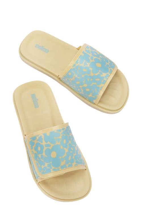 Shop Melissa Groovy Slide Sandal In Yellow/blue