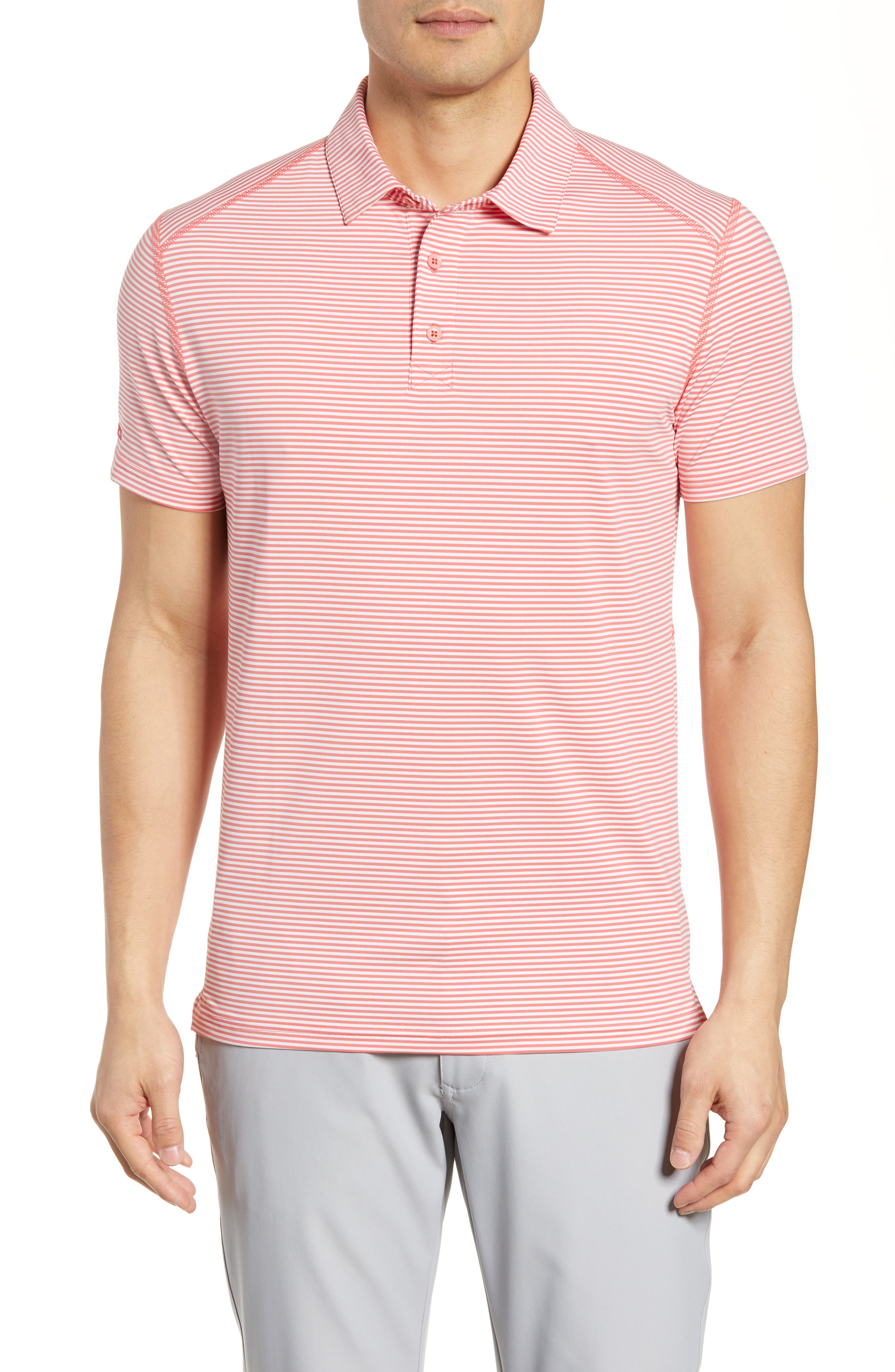 Bonobos M-Flex Flatiron Slim Fit Polo, Pink