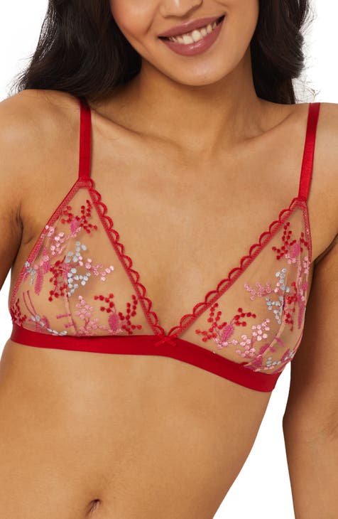 Imperial red lace bralette - Sublim Fashion