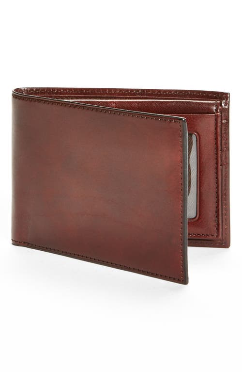 Bosca ID Passcase Wallet in Brown