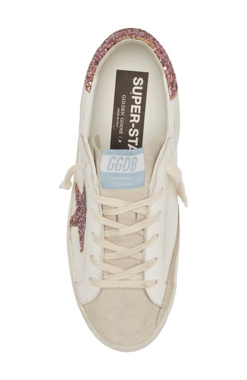 Shop Golden Goose Super-star Sneaker In White/pink