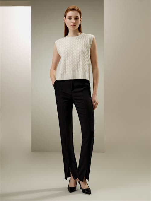 Lilysilk Sleeveless Cashmere Vest In White