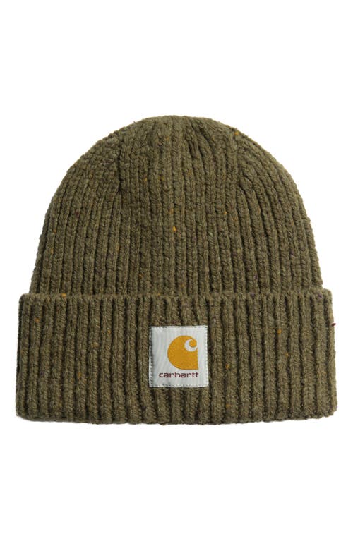 Anglistic Wool & Cotton Cuff Beanie in Speckled Highland