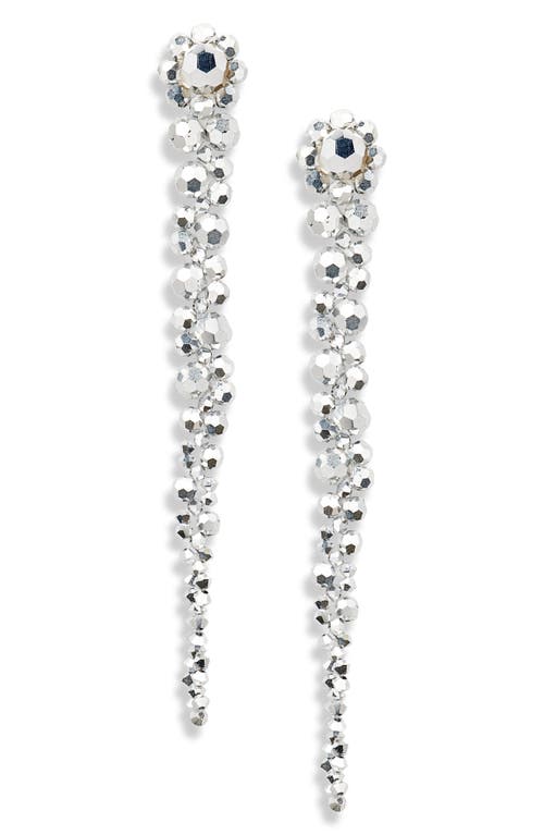 Shop Simone Rocha Beaded Drop Earrings In Mirror