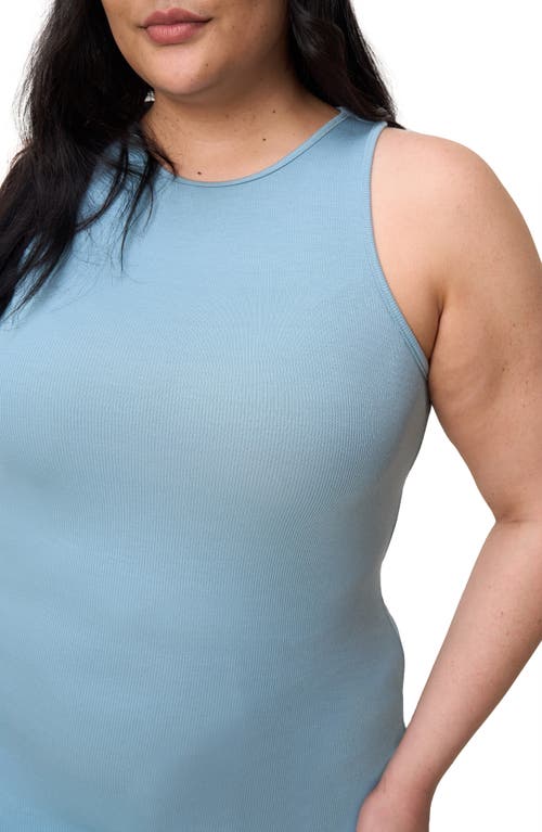 The Standard Stitch The Racerback Midi Dress In Sky Blue