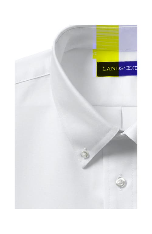 Shop Lands' End School Uniform  Long Sleeve Oxford Dress Shirt In White