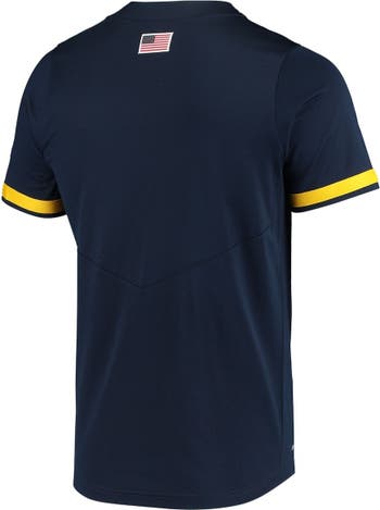Nike Men's Nike Navy Michigan Wolverines Replica 2-Button Baseball Jersey