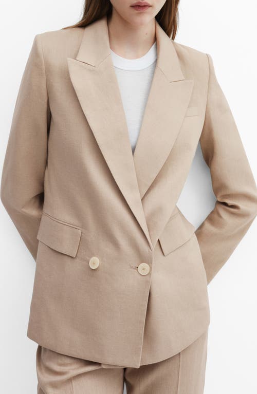 MANGO MANGO MARGO LINEN BLAZER 