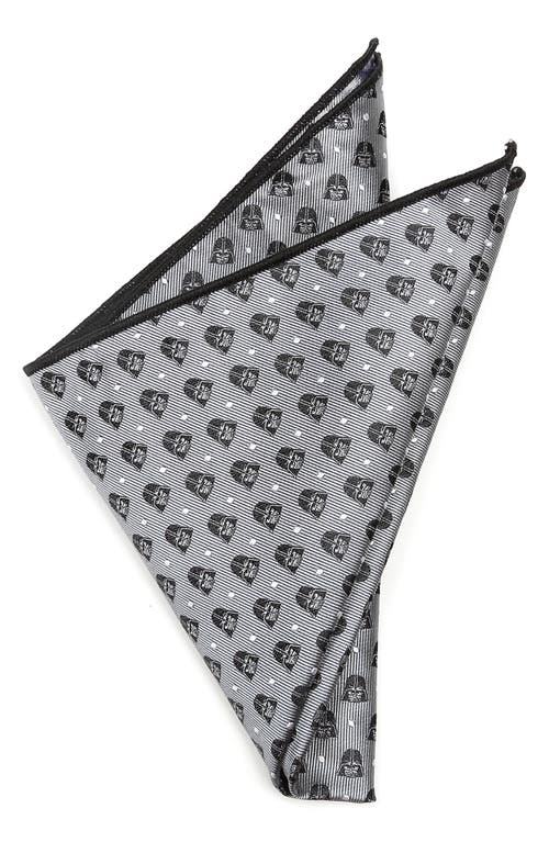 Cufflinks, Inc. Darth Vader Dot Silk Pocket Square in Gray 