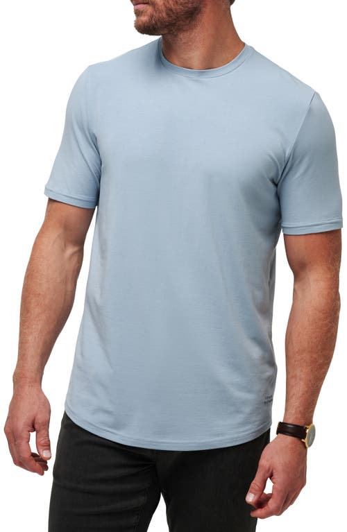 Shop Travismathew Cloud Crewneck T-shirt In Dusty Blue