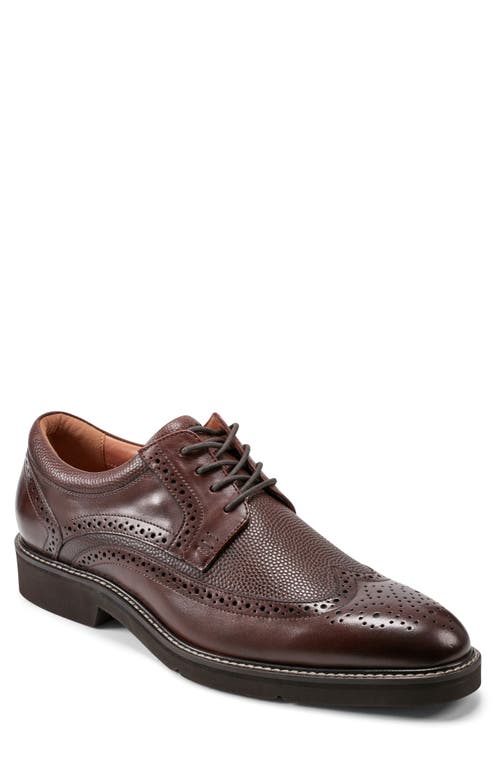 Rockport Fallo Wingtip Derby In Dark Brown