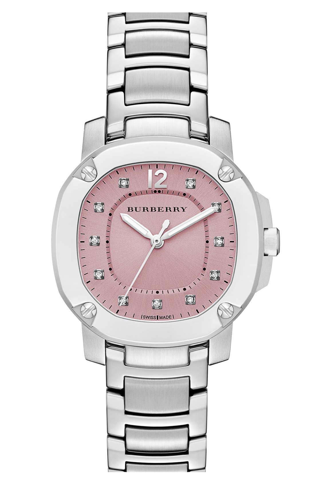 Burberry The Britain Diamond Dial Bracelet Watch, 34mm Nordstrom