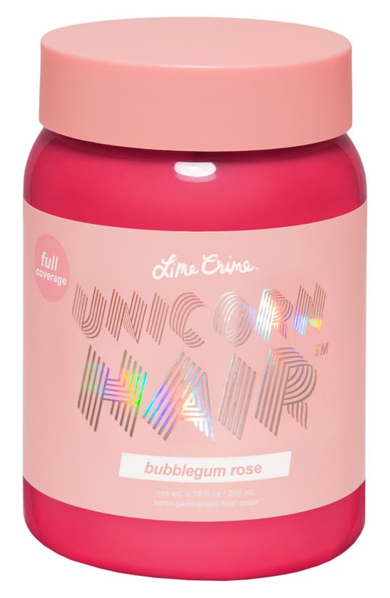 Lime Crime Unicorn Hair Full Coverage Semi-permanent Hair Color In Bubblegum Rose
