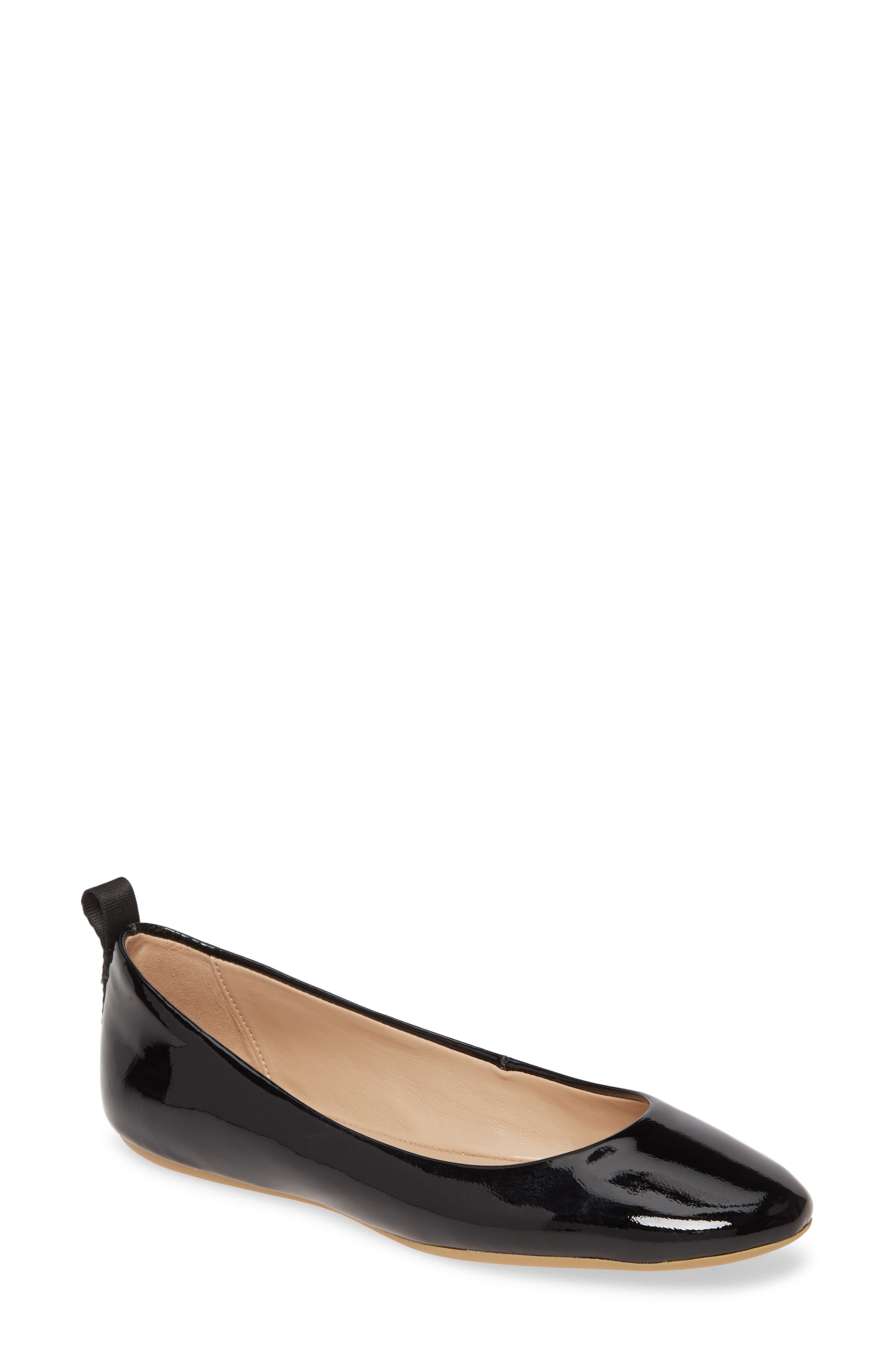 Karl Lagerfeld Vada Flat In Black/ Black Patent Leather | ModeSens