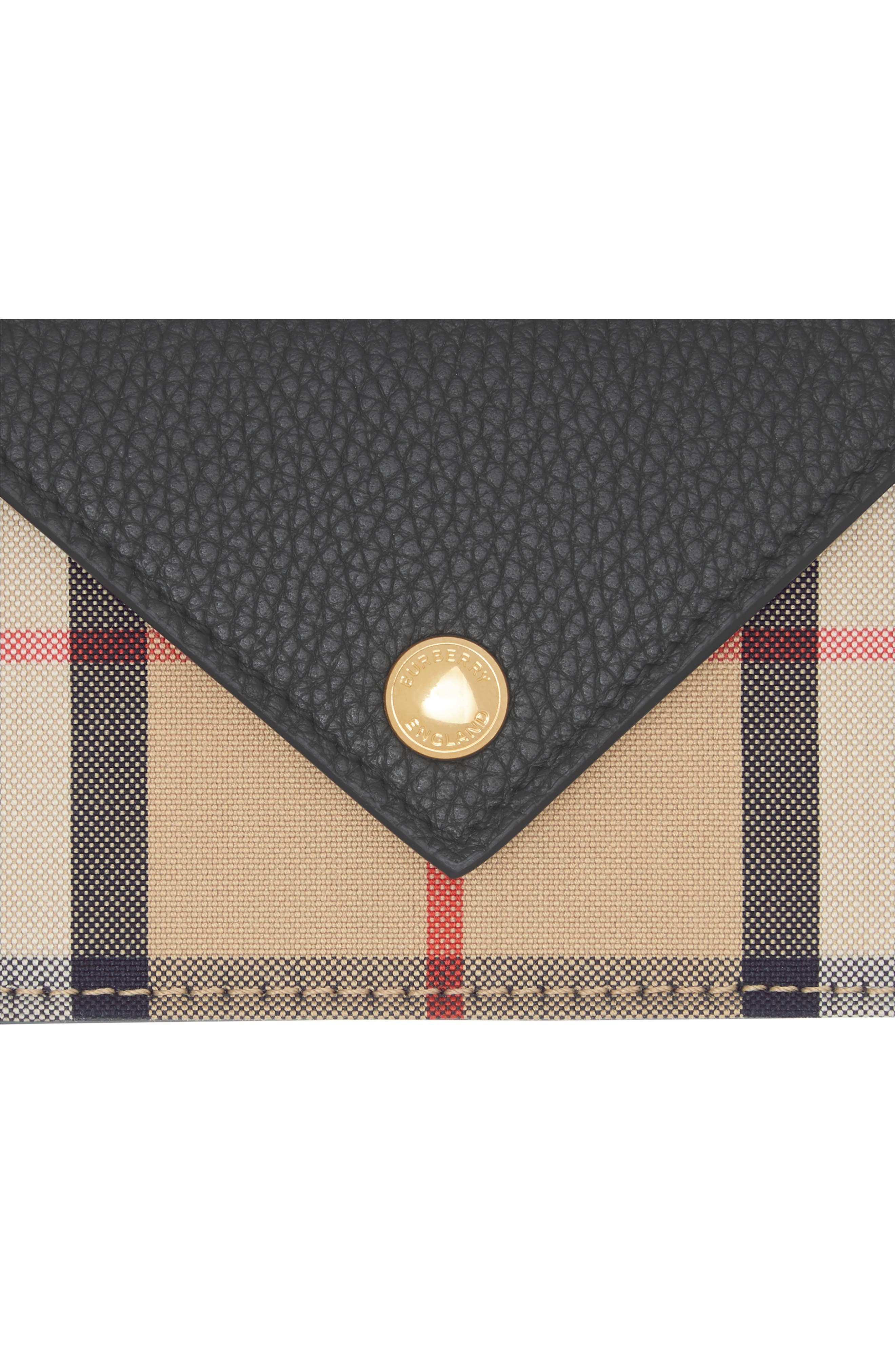 1983 check and leather card case