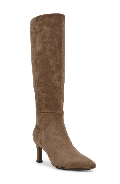 Shop Anne Klein Rene Pointed Toe Knee High Boot In Truffle