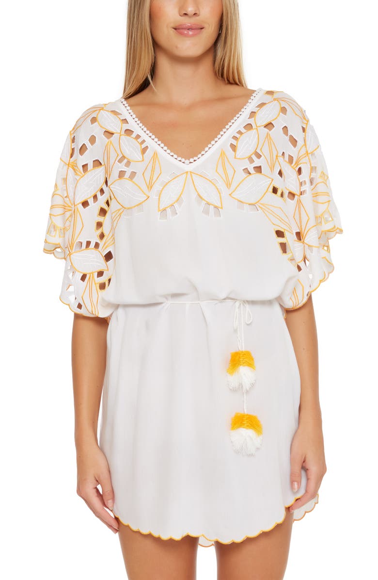 Lahaina Belted Cover-Up Tunic Dress