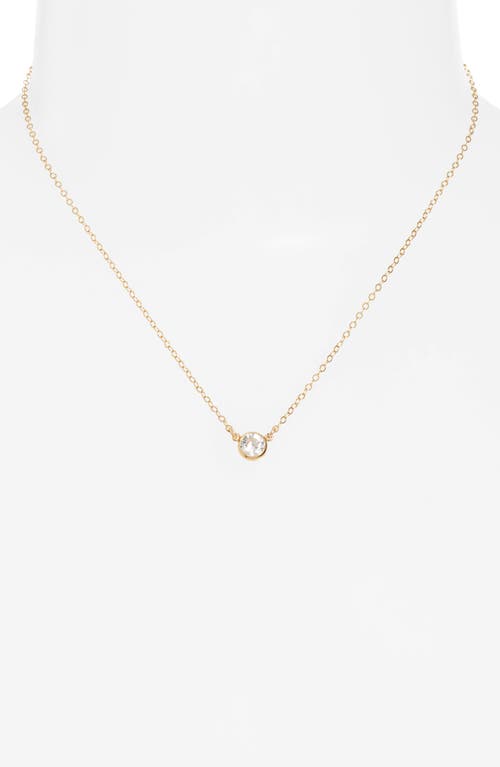 Set & Stones Blake Cubic Zirconia Pendant Necklace In Gold