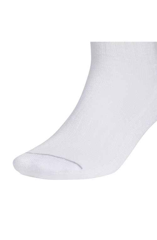 Adidas Originals Adidas 3-pack Aeroready Classic Cushioned Crew Socks In White/grey