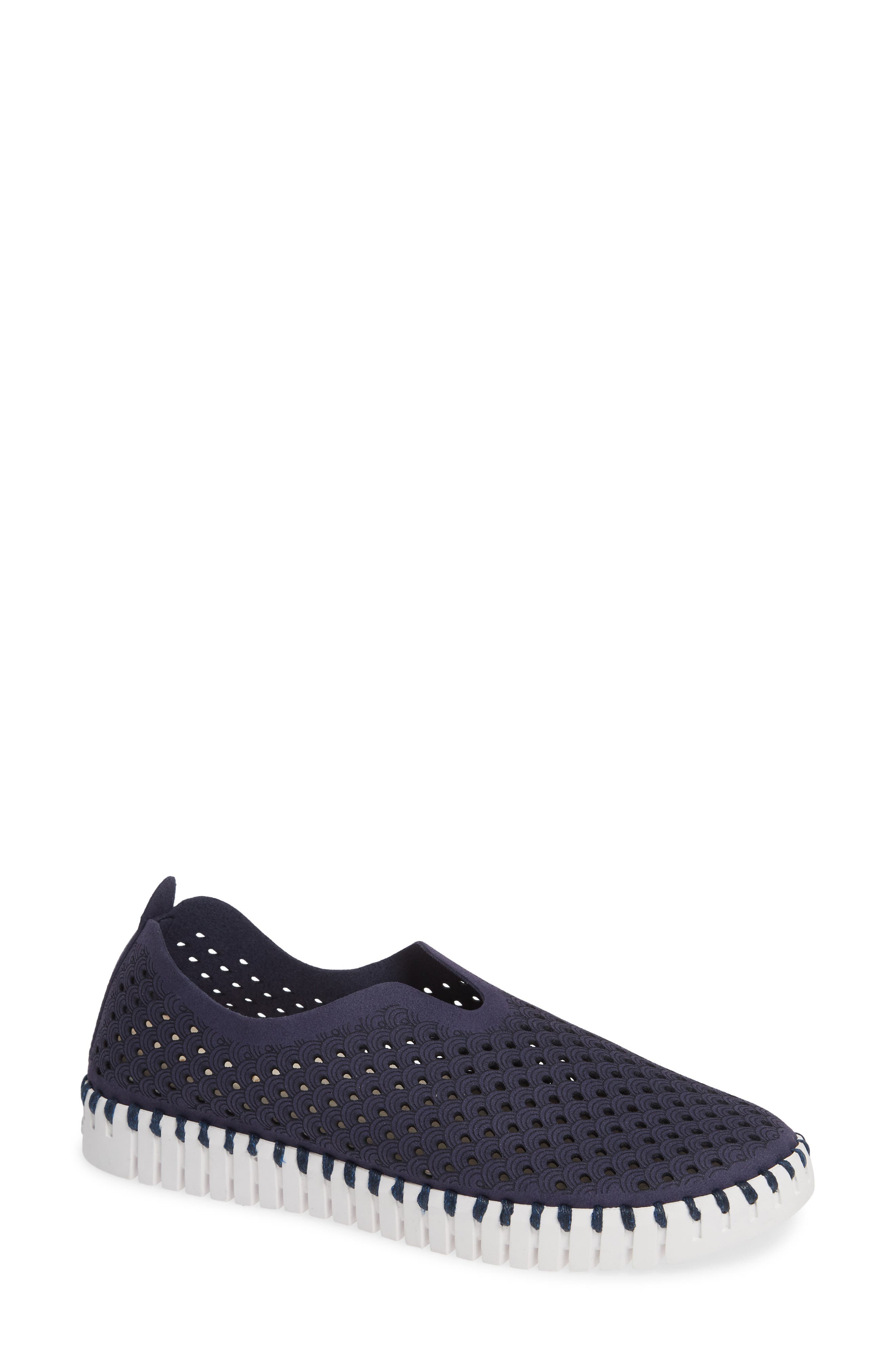 blue slip on shoes womens