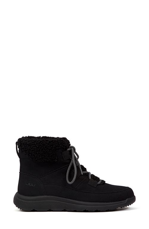 Jbu Freeze Faux Fur High Top Sneaker In Black