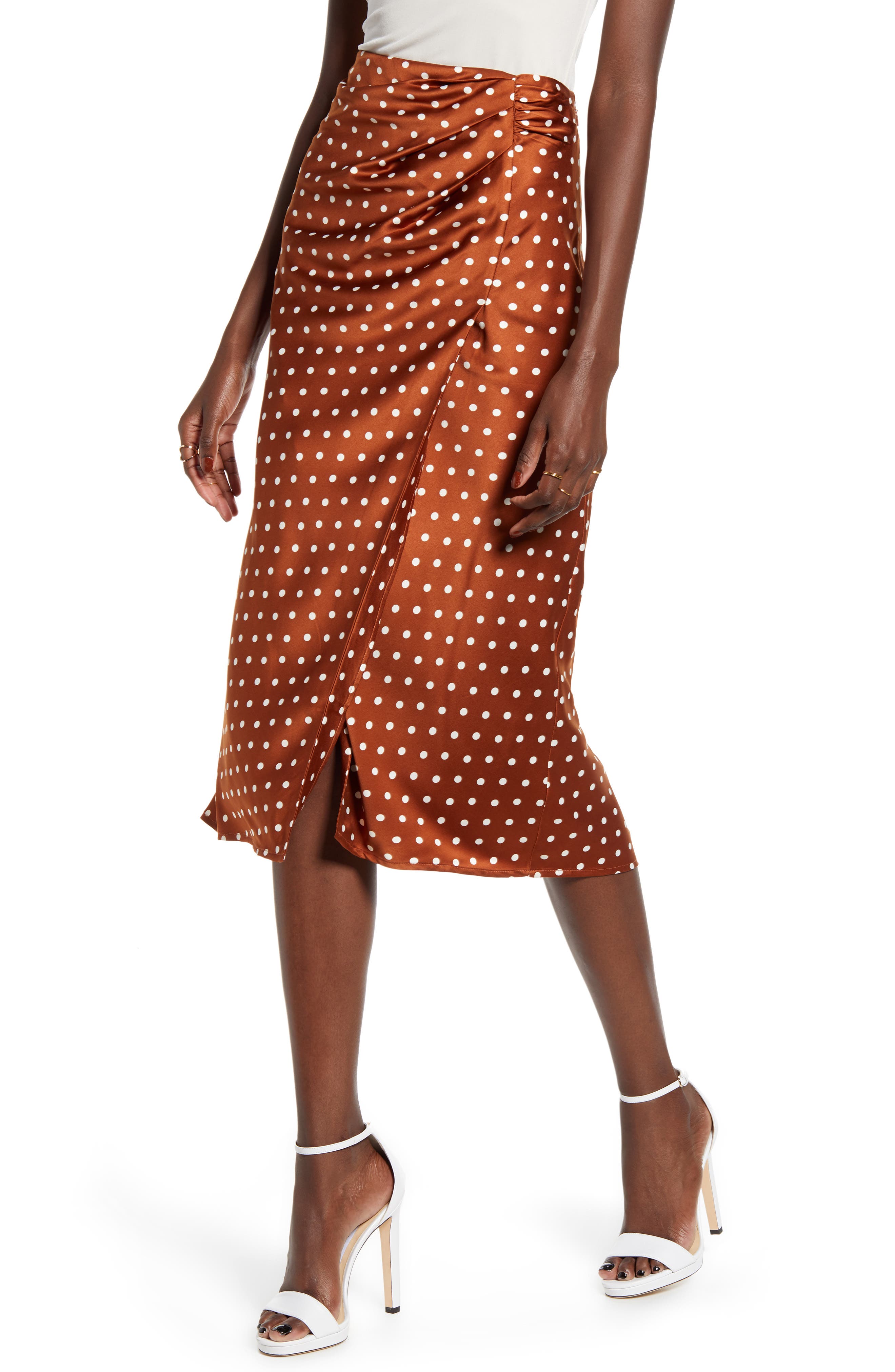 Warehouse daisy hotsell bias cut skirt