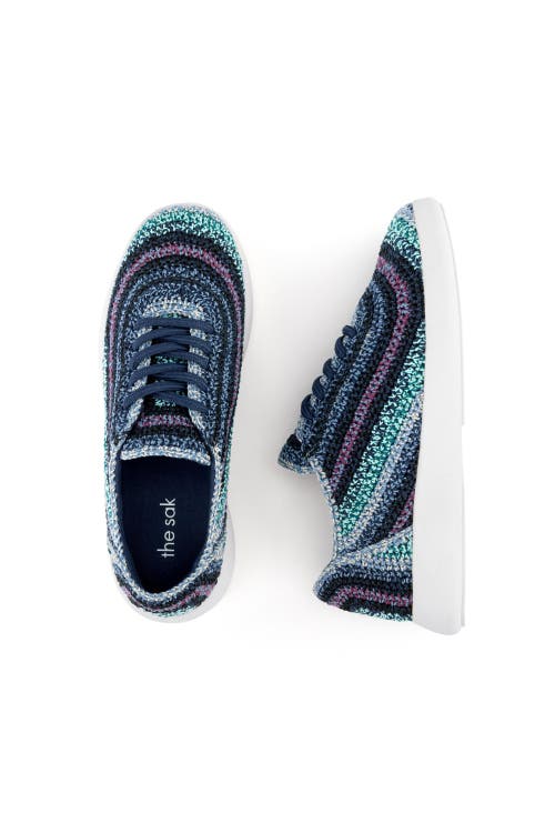 Shop The Sak Asha Sneaker In Lapis Stripe