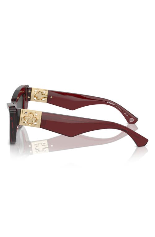 Shop Burberry 51mm Cat Eye Sunglasses In Bordeaux