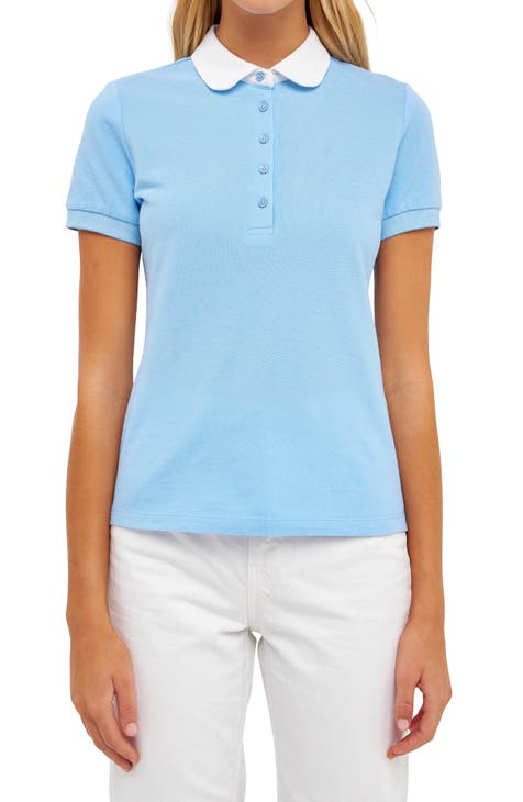 Burberry polo clearance shirt womens sale