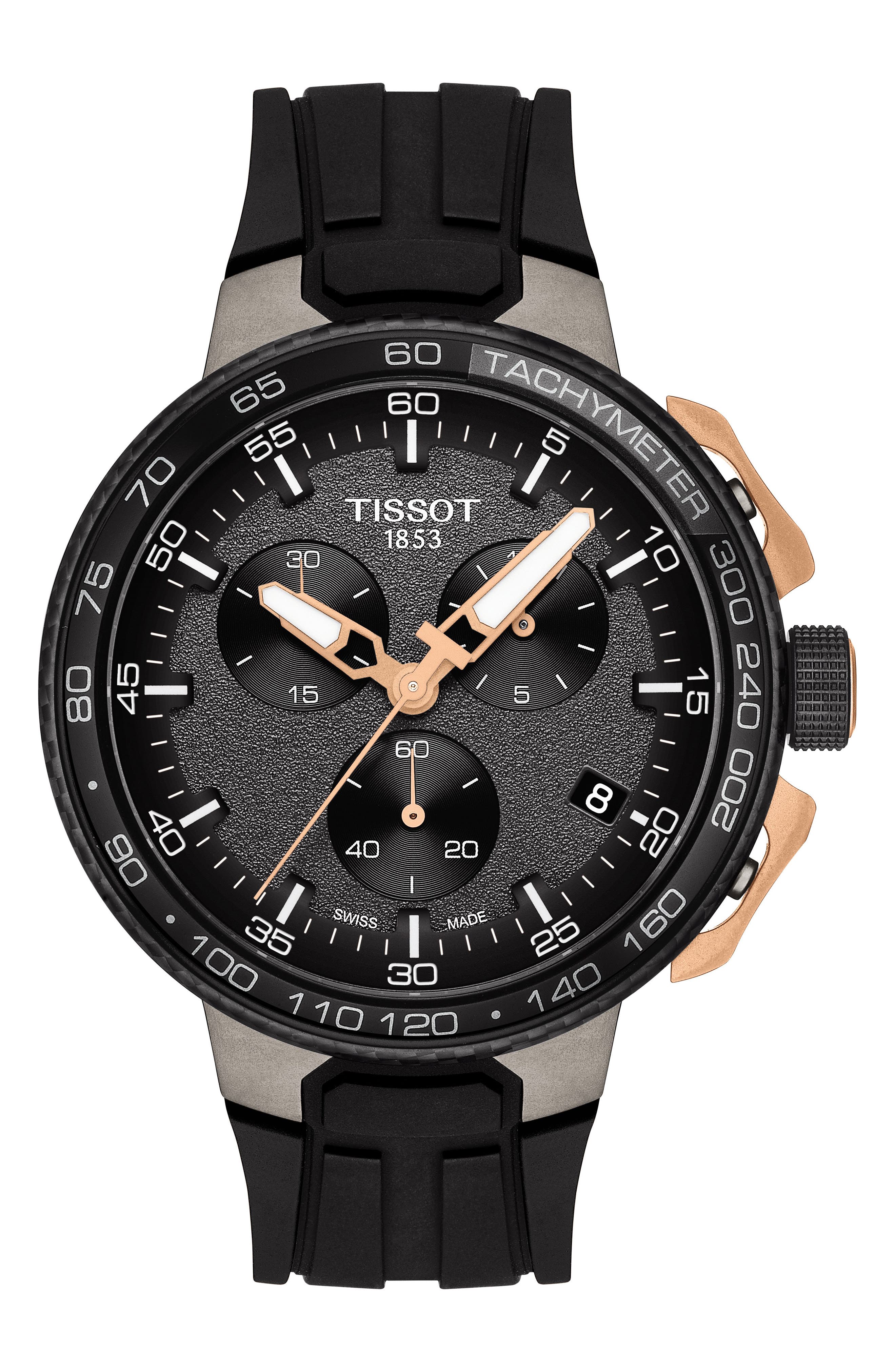 tissot t race rose gold