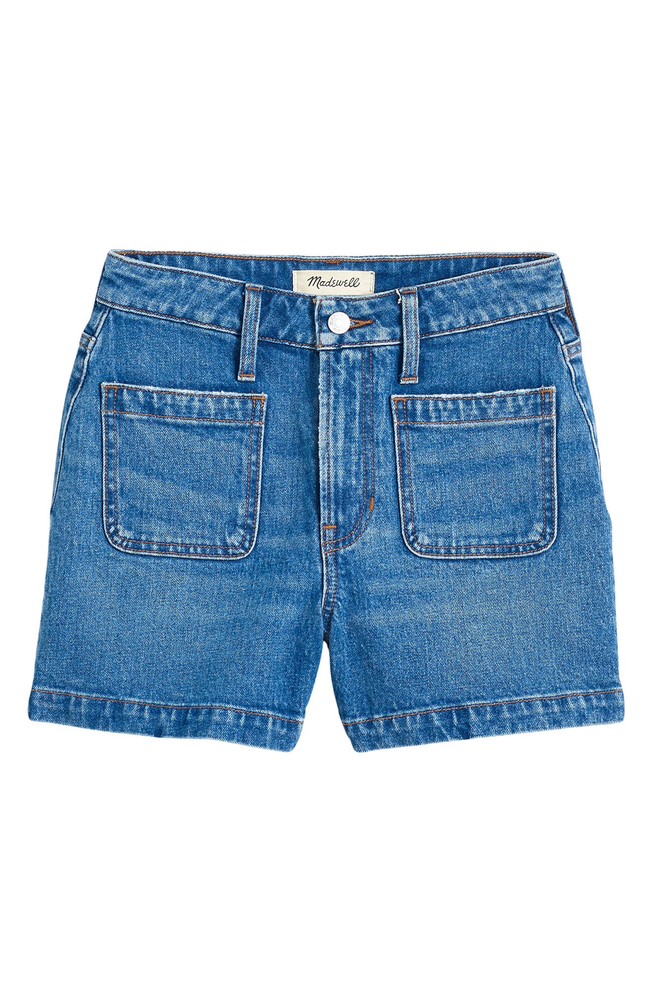 Madewell Curvy Patch Pocket Denim Shorts Nordstrom