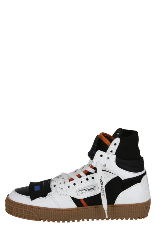 Shop Off-white 3.0 Off Court Leather Sneaker In White Black