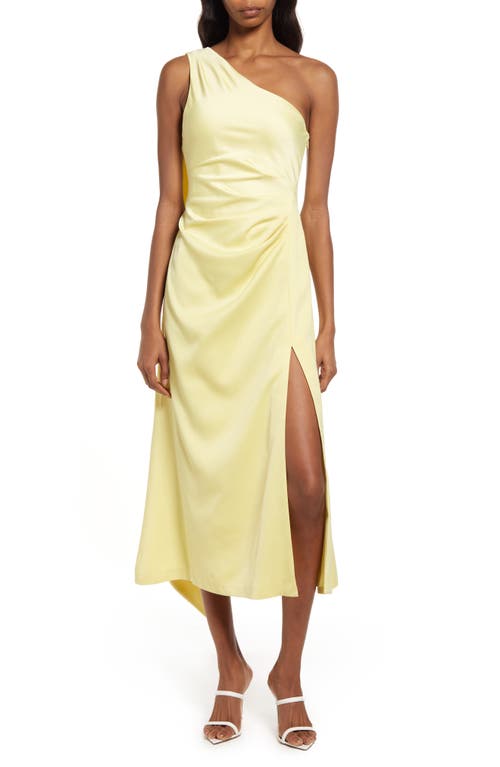 MISHA Estra One-Shoulder Cocktail Dress in Venetian Gold