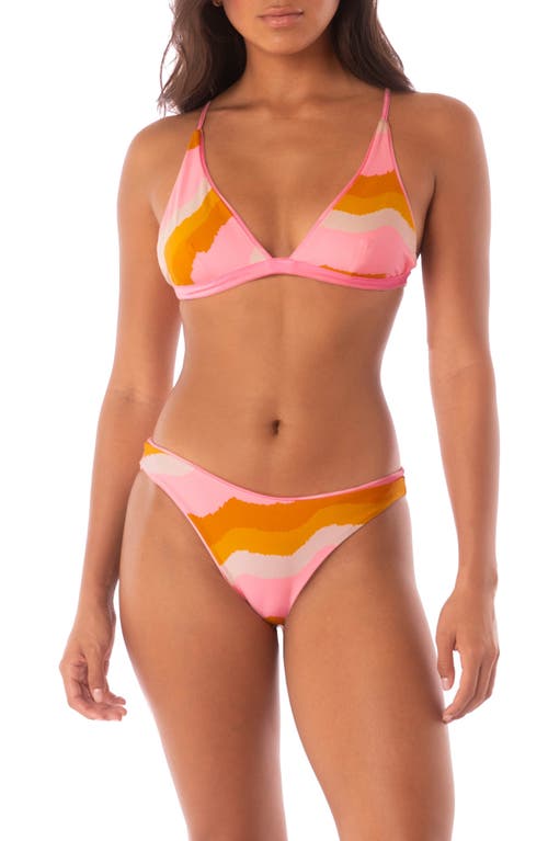 Shop Maaji Orchid Pink Sublimity Reversible Bikini Bottoms