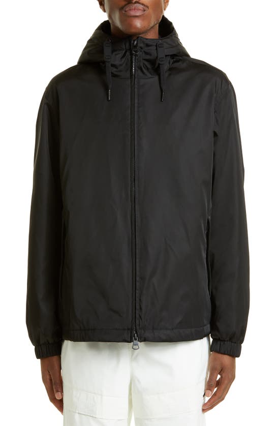 BURBERRY STANFORD EKD PRINT HOODED NYLON JACKET