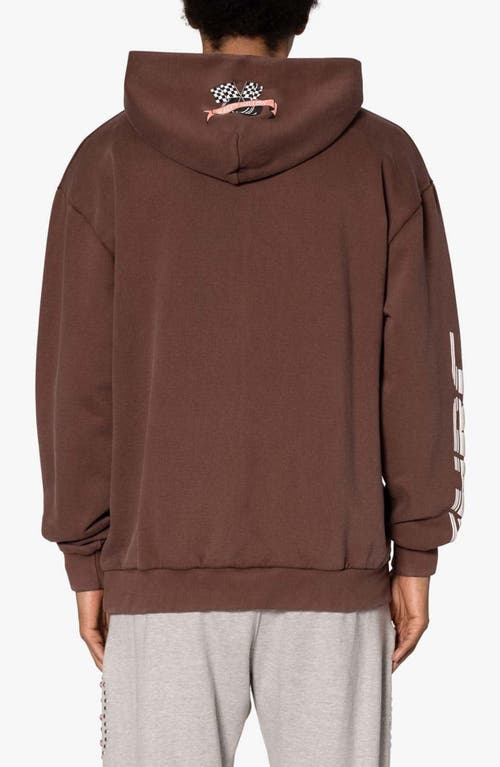 Mnml Shrc Touring Cup Hoodie In Brown