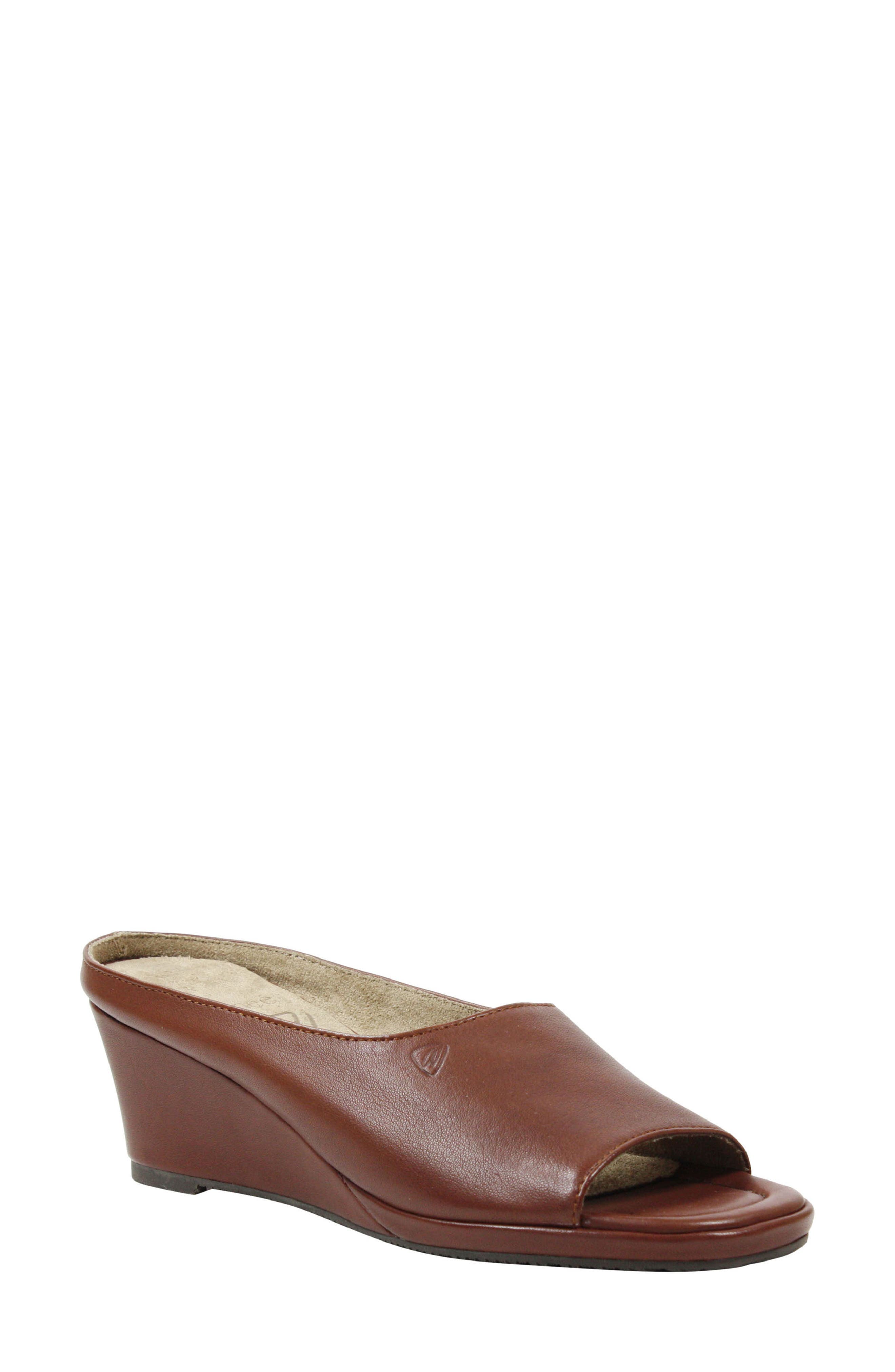 J. Renee Abrielle Wedge Mule B - Brown