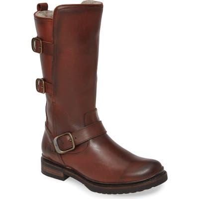 Frye Veronica Weatherproof Genuine Shearling Boot, Brown