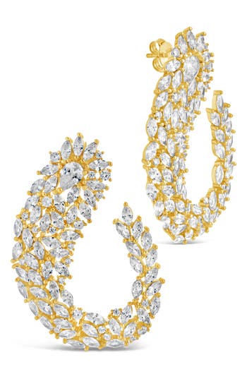 Sterling Forever Gwen Statement Stud Earrings In Gold