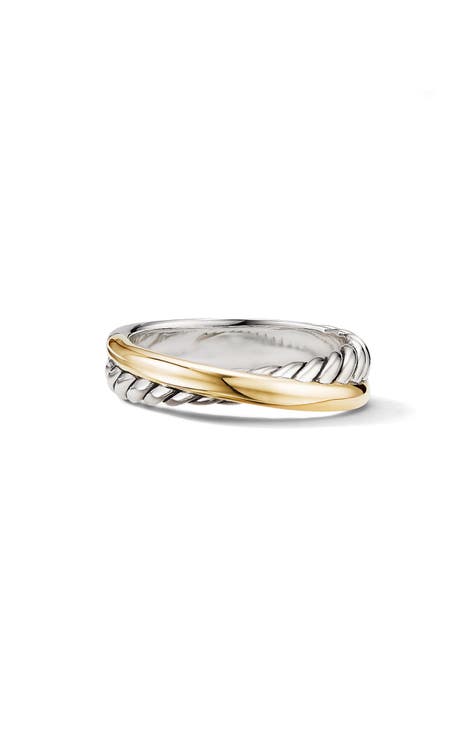 Crossover Ring with 18K Yellow Gold