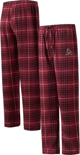 CONCEPTS SPORT Men's Concepts Sport Garnet/Black Arizona Coyotes Concord Flannel  Sleep Pants