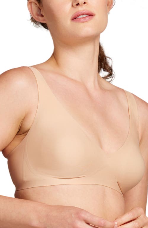Siella No-show Plunge Non-padded Bra In Maple Sugar
