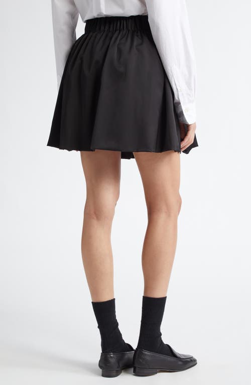 Shop Maria Mcmanus Pleated Bubble Miniskirt In Black