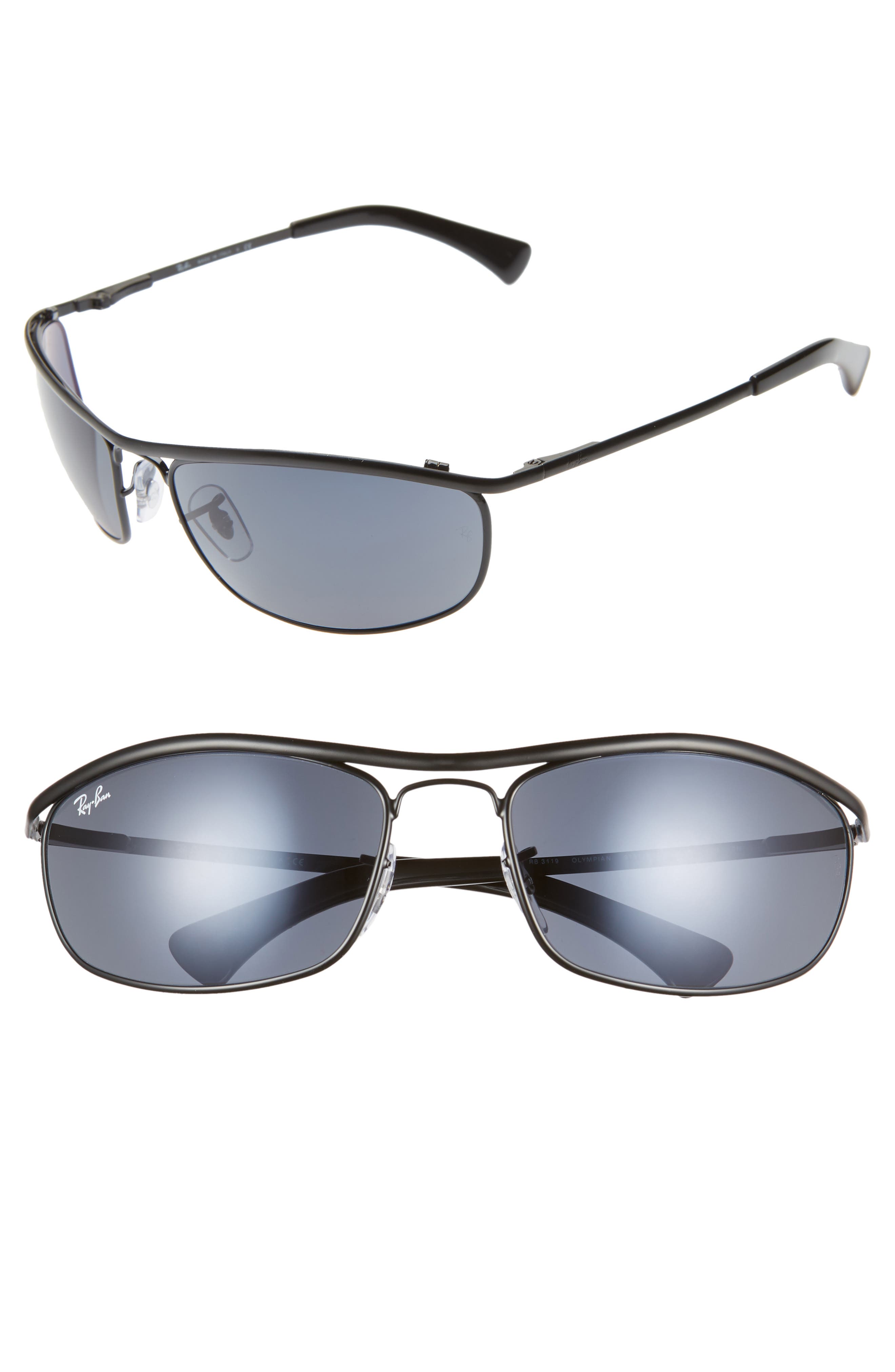 ray ban 62mm aviator black