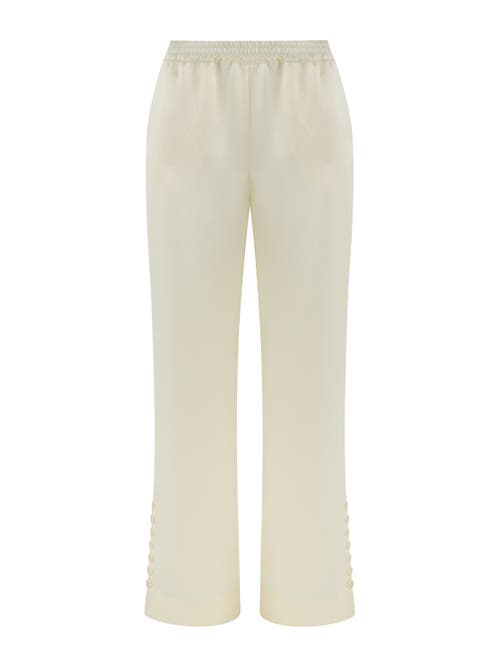 Nocturne Wide Leg Pants in Ecru at Nordstrom