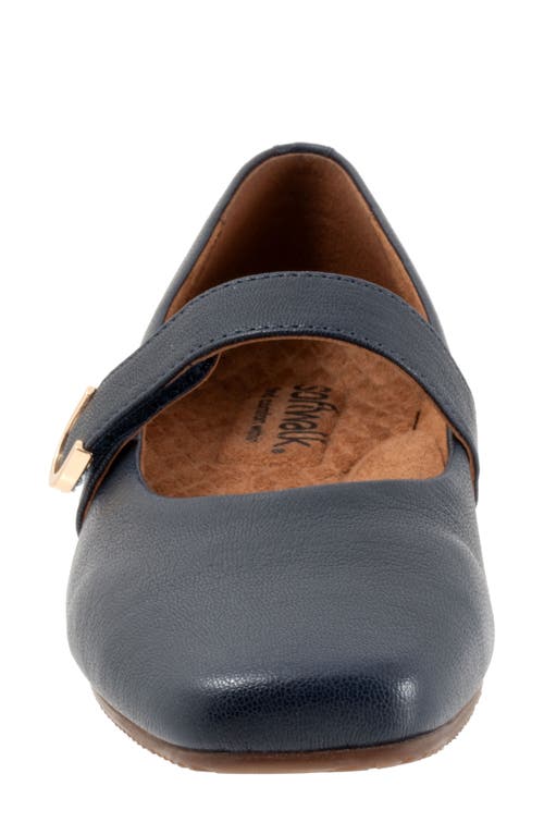 Softwalk ® Valdivia Mary Jane Flat In Navy