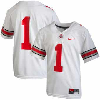 Nike Men's Ohio State Buckeyes #1 Scarlet Dri-Fit Game Football Jersey, XL, Red