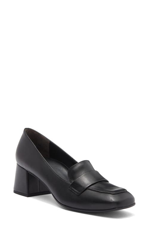 Shop Paul Green Winona Loafer Pump In Black Leather